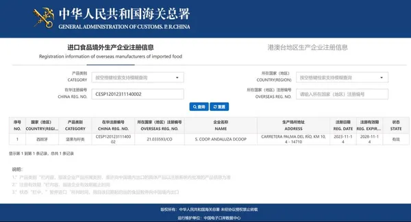 Dcoop, authorized to export almonds to China